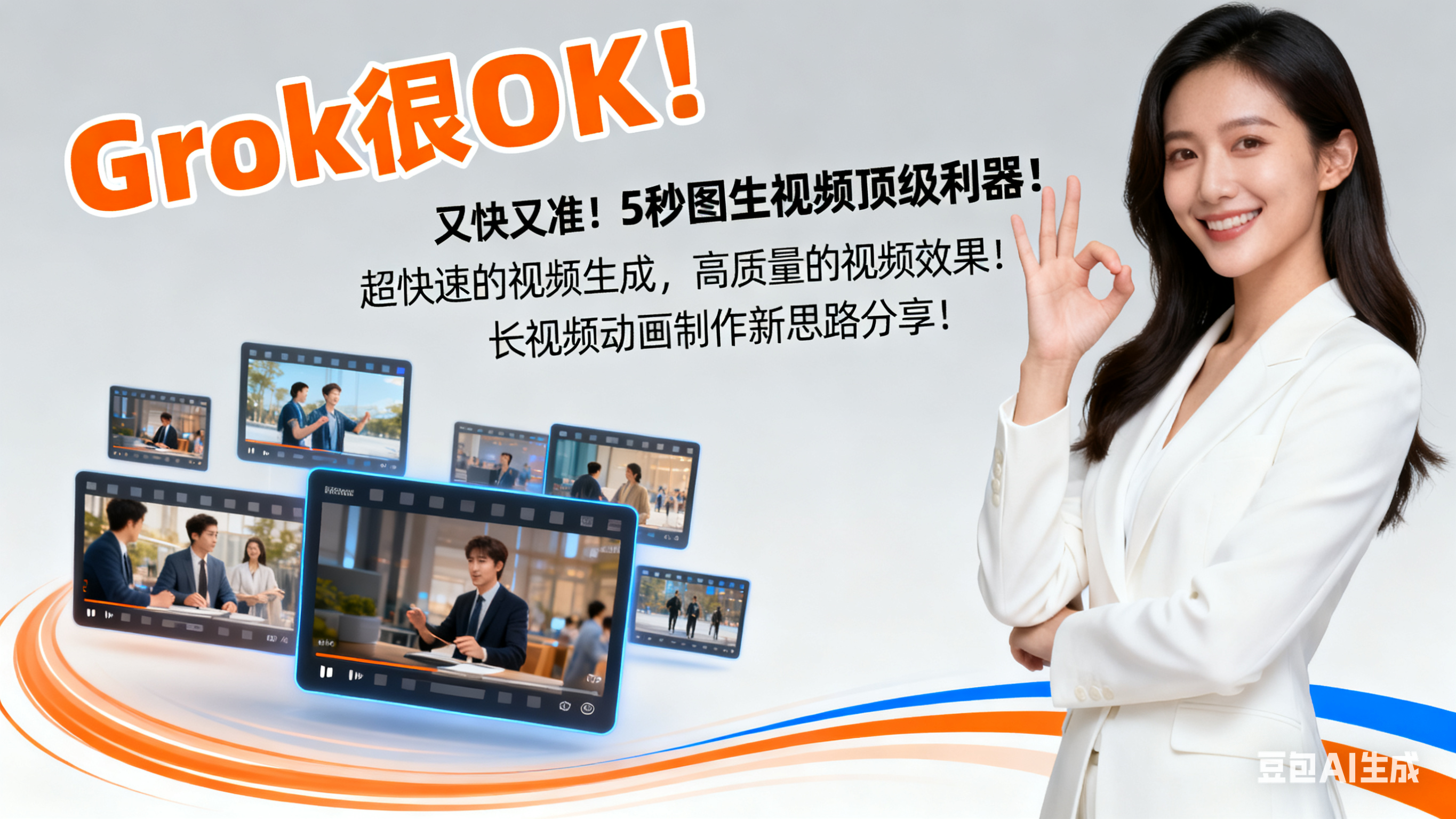 Grok很OK！又快又准！5秒图生视频顶级利器！超快速的视频生成，高质量的视频效果！长视频动画制作新思路分享！用好胜过闭源产品