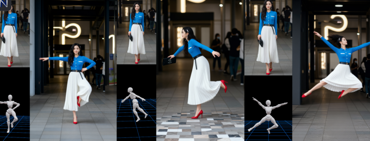 玩转最强开源模型：closerAI 3D pose+qwen-imageEdit2511人物姿势迁移，实现千姿百态的解决方案！