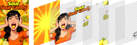 【closerAI ComfyUI】图像爆炸模型：qwen-image-layered一张图可分解成多对象图层！可将图像重构组合